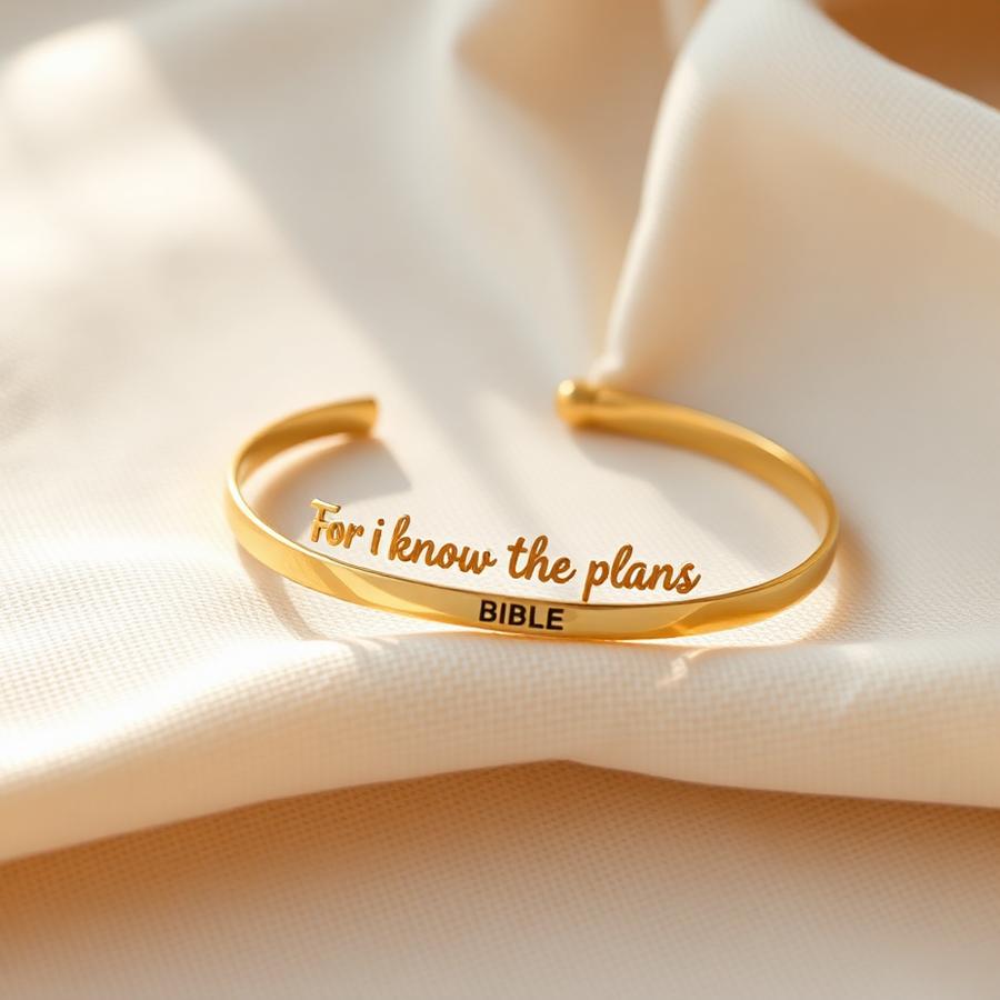 For I Know the Plans Cuff Bracelet